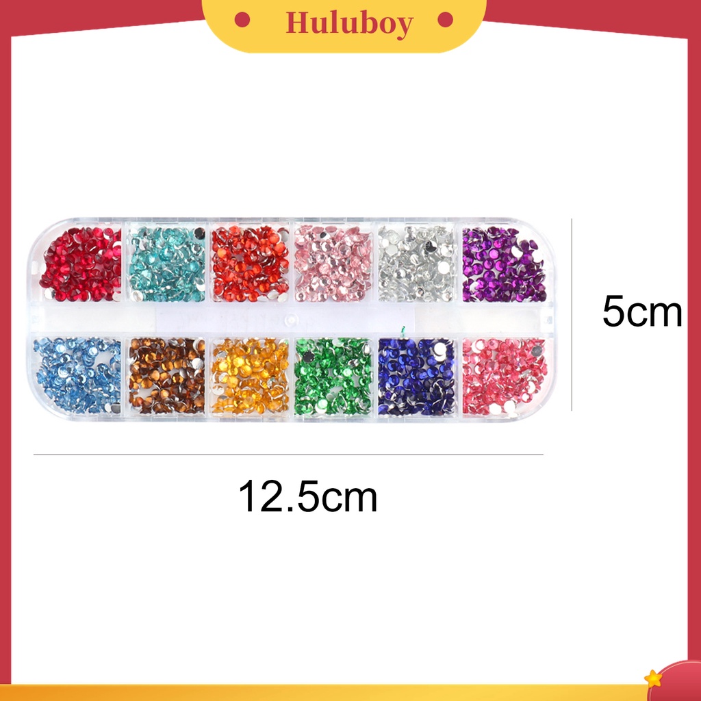 Huluboy Huluboy♡ Berlian Imitasi 3D Ukuran 3mm Untuk Dekorasi Nail Art