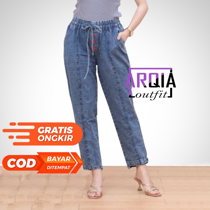 [ COD ] CELANA BAGGY 7/9 JEANS WANITA BAGGY PANTS JEANS WANITA