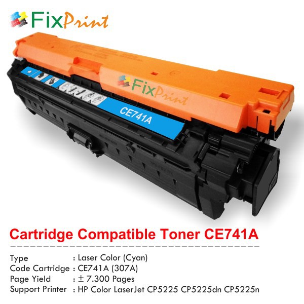 Cartridge Toner Compatible HP 307A CE740A CE741A CE742A CE743A Printer Laserjet Colour CP5225dn