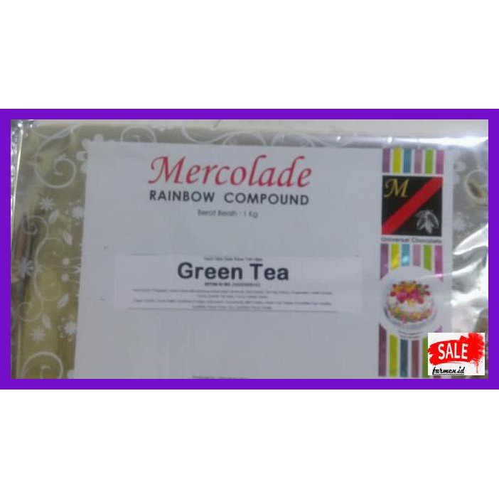 

SAKMACOKLAT- COKLAT COMPOUND MERCOLADE GREENTEA 1KG -MAKANAN-MINUMAN.