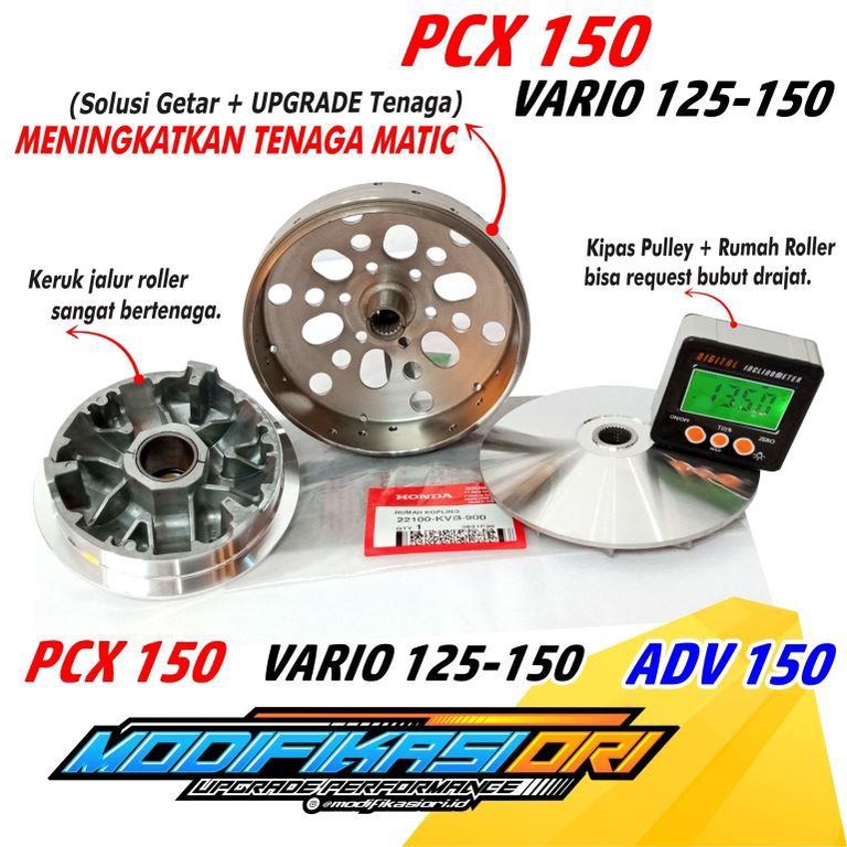 Jual Pulley Bubut Vario Vario Mangkok Kampas Ganda Bubut Original Honda Custom Indonesia