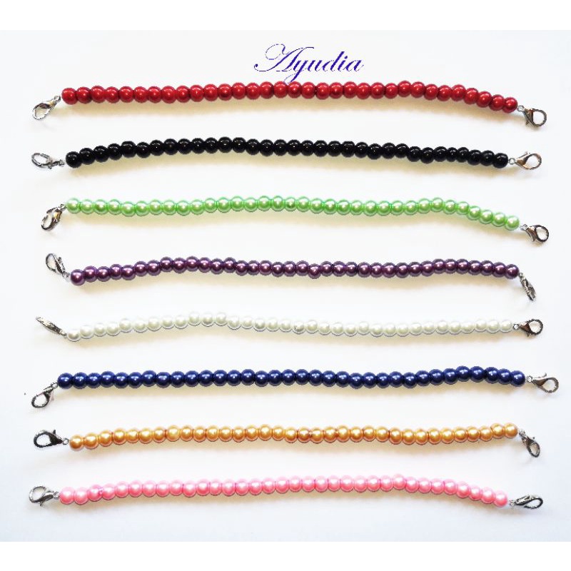 Konektor Masker Hijab - Tali Pengait Masker Hijab - Masker Hijab - Connector  mutiara