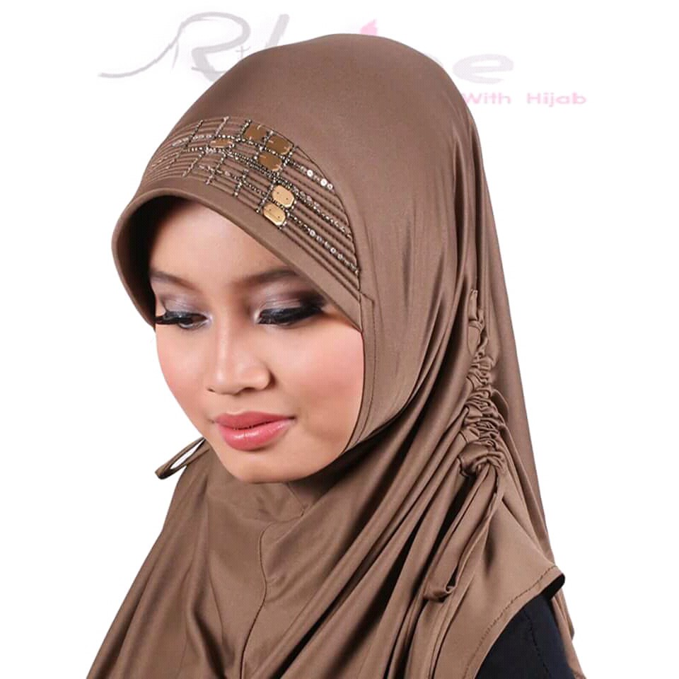 KERUDUNG INSTAN|JILBAB INSTAN AMBER GOLD|KHANA