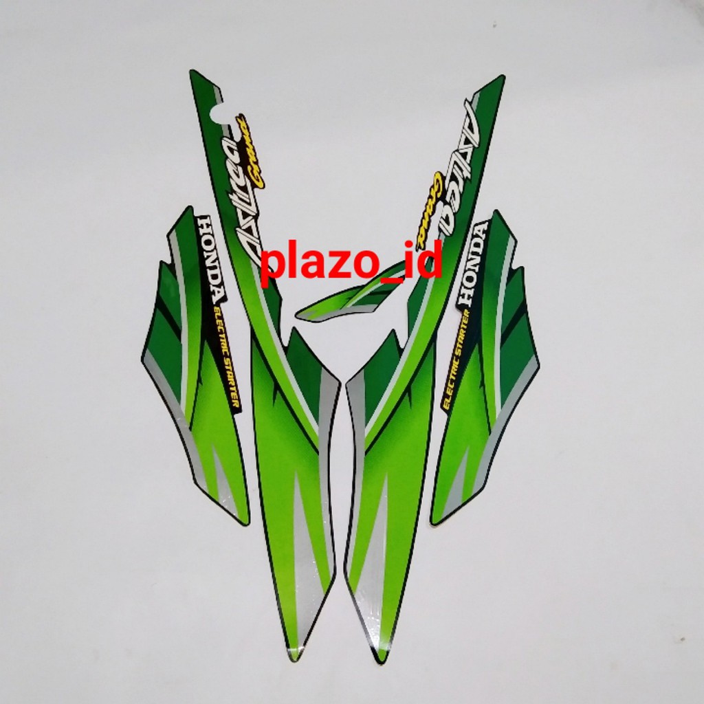 striping motor honda astrea grand 96 hijau