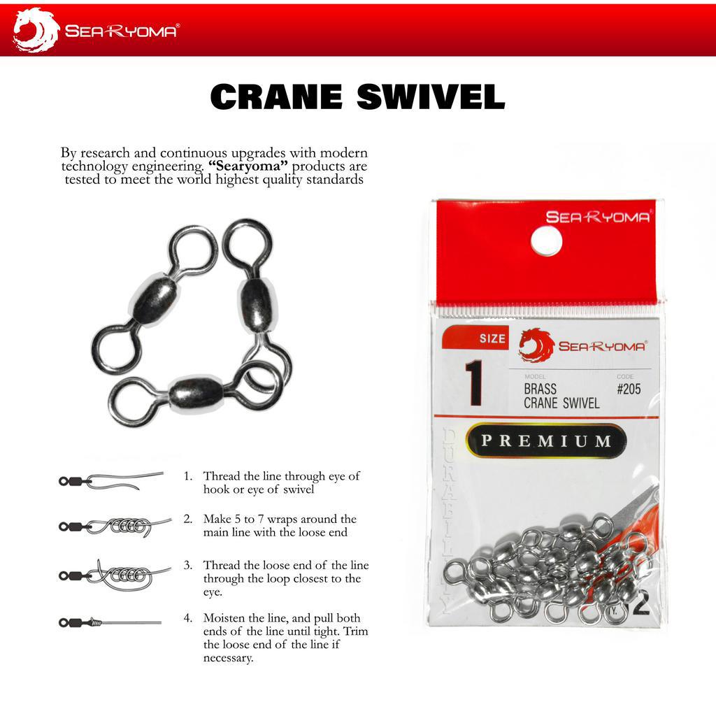 SeaRyoma Crane SWIVEL #205 Size Kecil 1 - 6, Kili kili crane ukuran kecil