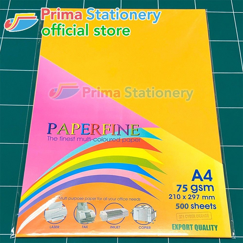 

Paperfine Kertas HVS Warna A4 Sinar Spectra Warna Cyber Isi 500 Lembar