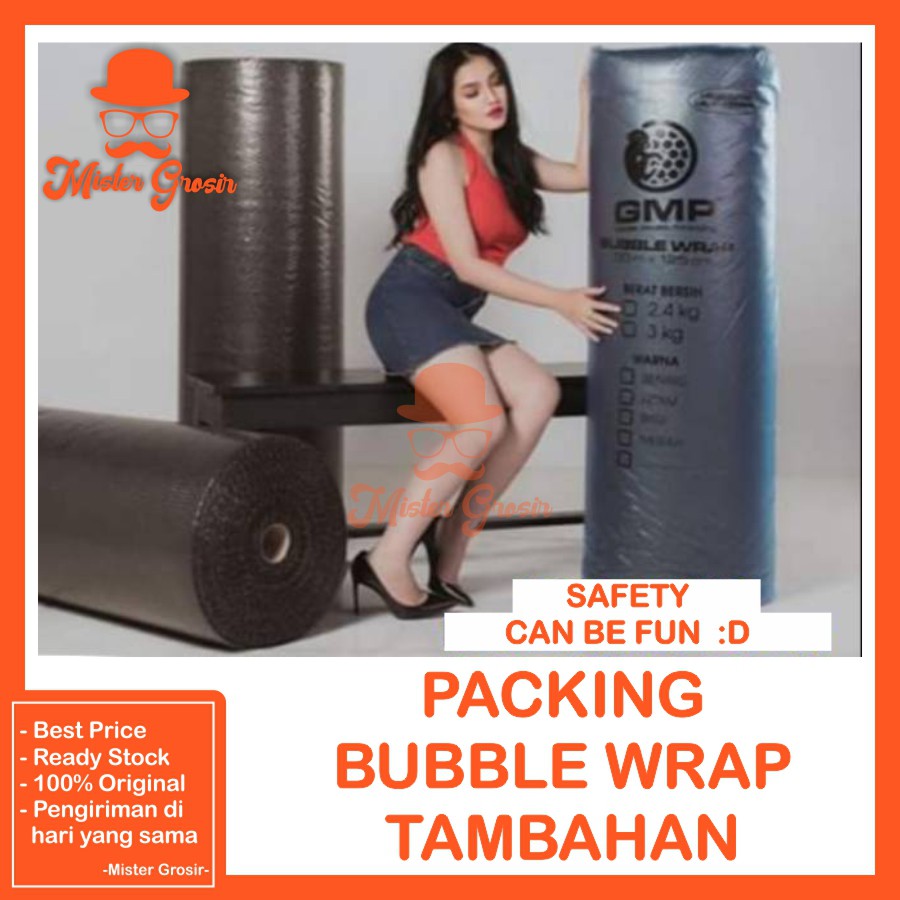 

Packing Tambahan Bubble Wrap Lebih Aman Lebih Tebal , Lebih Membal , Lebih Nyaman