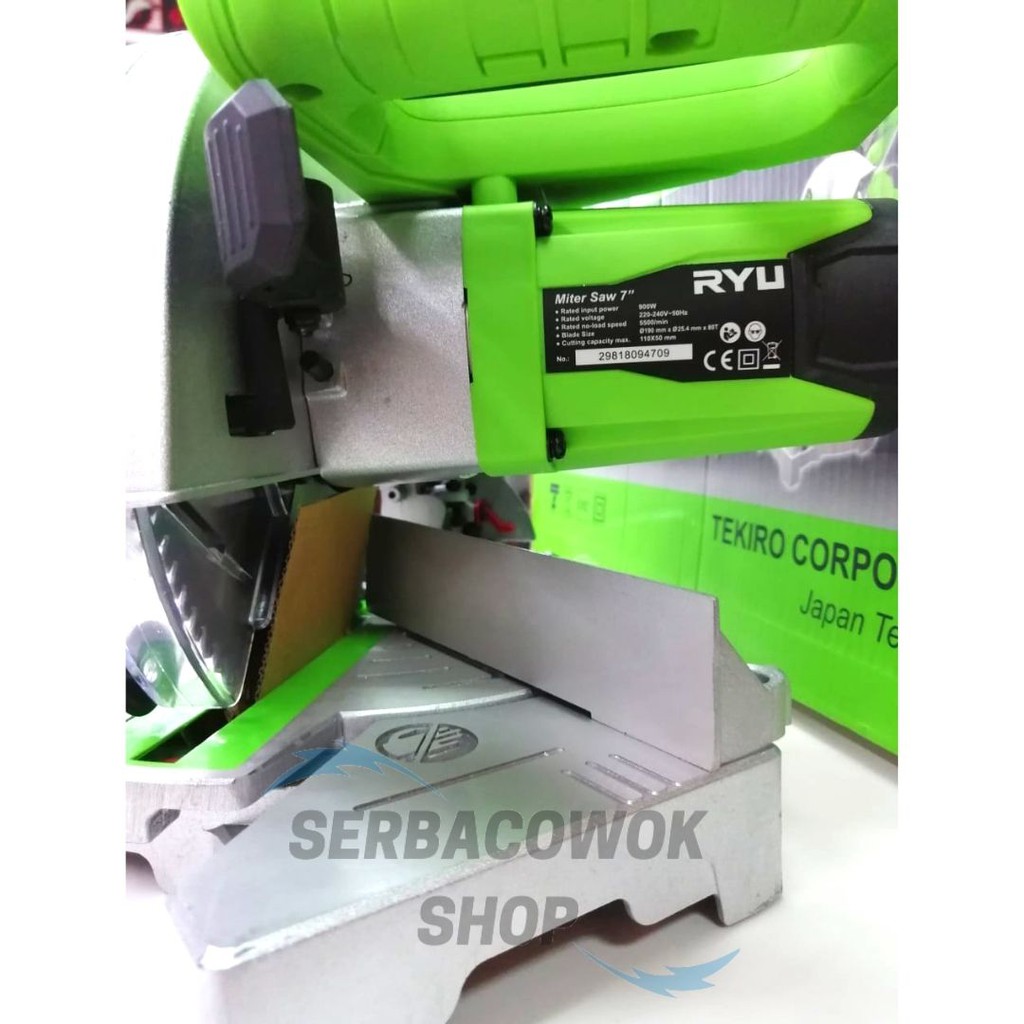 Miter Saw 7 Inch Inci RYU RMS180 Mitre Saw Potong Besi Aluminium Kayu Termurah Berkualitas