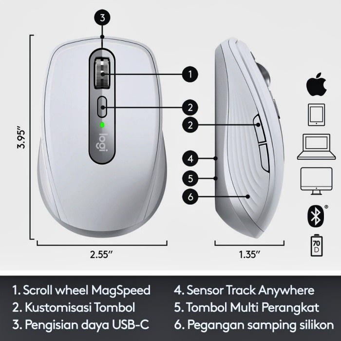 Mouse Logitech MX Anywhere 3