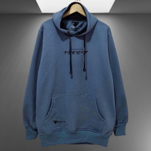 Sweater Hoodie Pria Cod Aesthetic Grey Blue Abu Paralon Distro Kachios Japanes style Premium Original Pria Wanita Paralon 100% Real Pict Katun Tebal casual  Jaket Pria Hoodie Distro Cb.Cloting