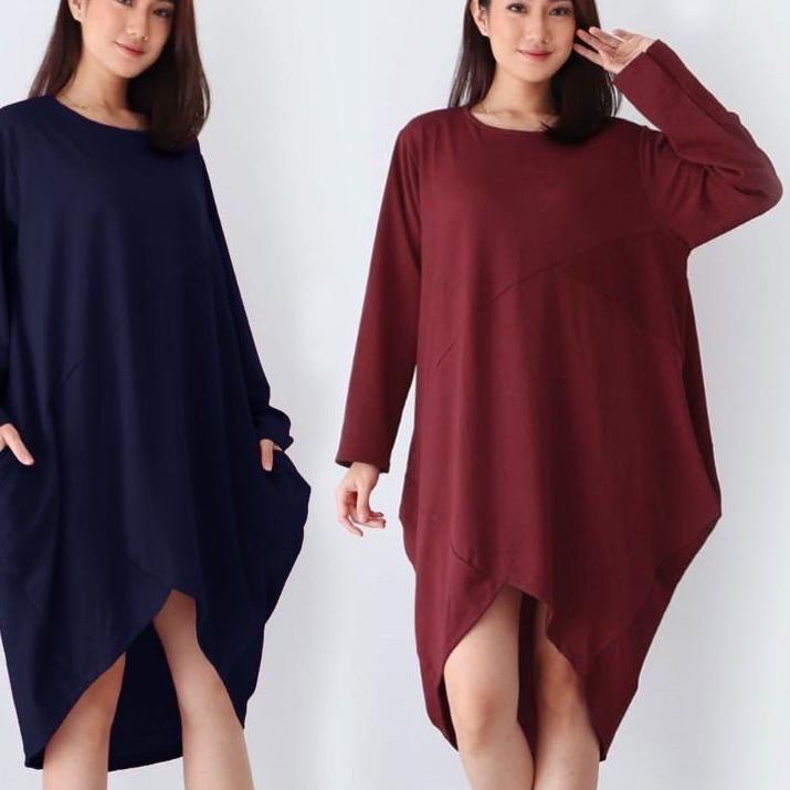 ❈ DRESS WANITA BIG SIZE JUMBO 5103 BAJU WANITA GEMUK IBU HAMIL BIGGSIZE PESTA XXL XXXL Spandex Modis