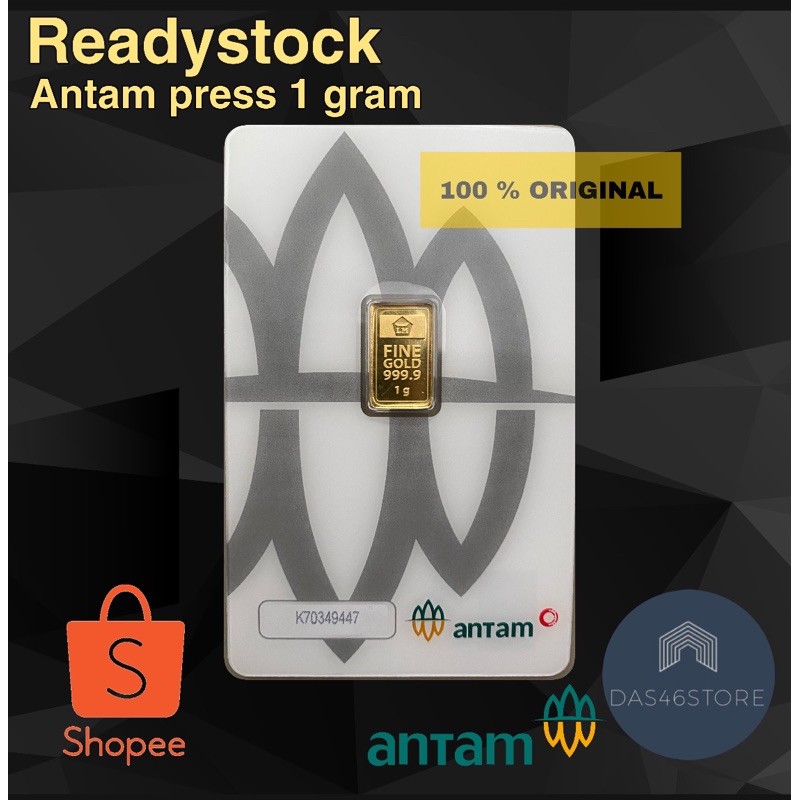 Logam Mulia LM Emas Antam 1 Gram Press Certieye | Shopee