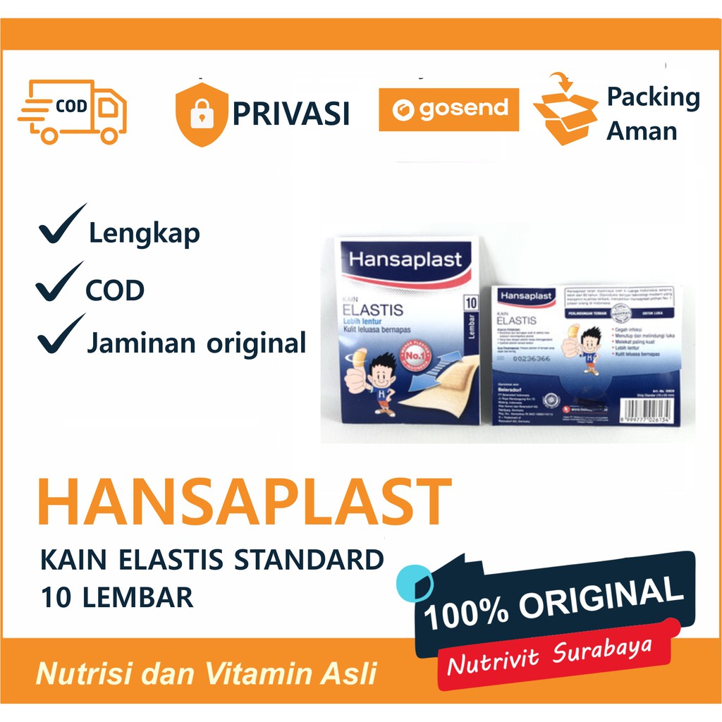 HANSAPLAST KAIN ELASTIS STANDAR 10'S