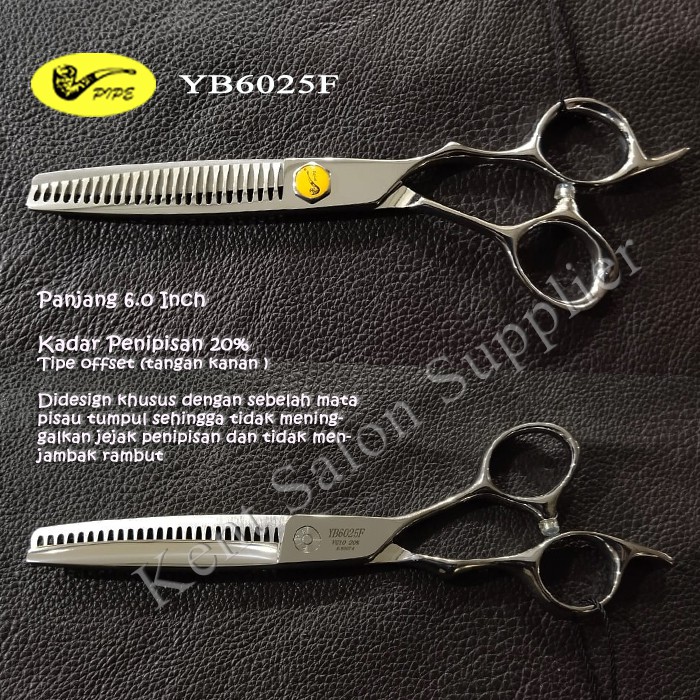 

Gunting Penipis 20% PIPE YB6025F (Anti Jambak)