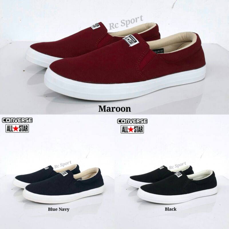 Sepatu Casual Slip On - Sepatu Selop Pria - Sepatu Converse