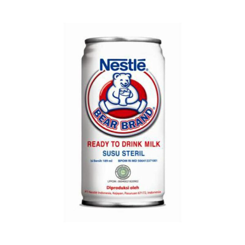 

Nestle Bear Brand 189ml Susu Beruang Susu Steril
