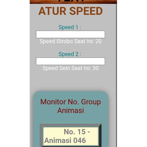 Modul strobo text