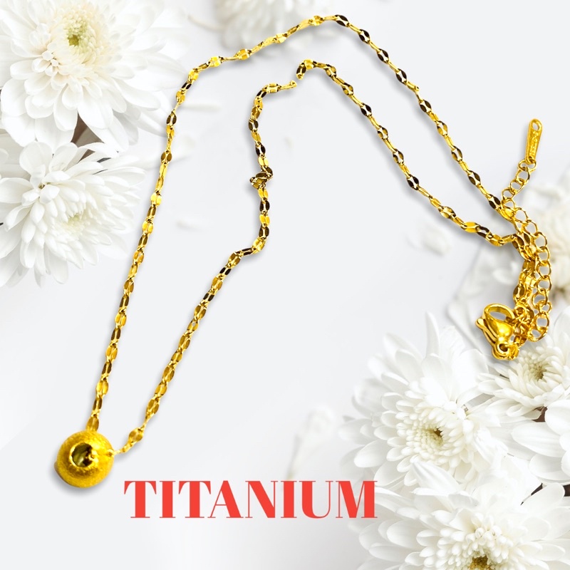 titanium//kalung titanium//perhiasan anti karat anti alergi//tahan lama