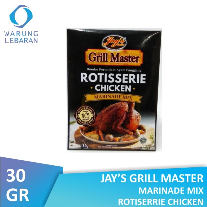 

Jay's Kitchen Grill Master Marinade Mix Rotisserie Chicken 30 gr