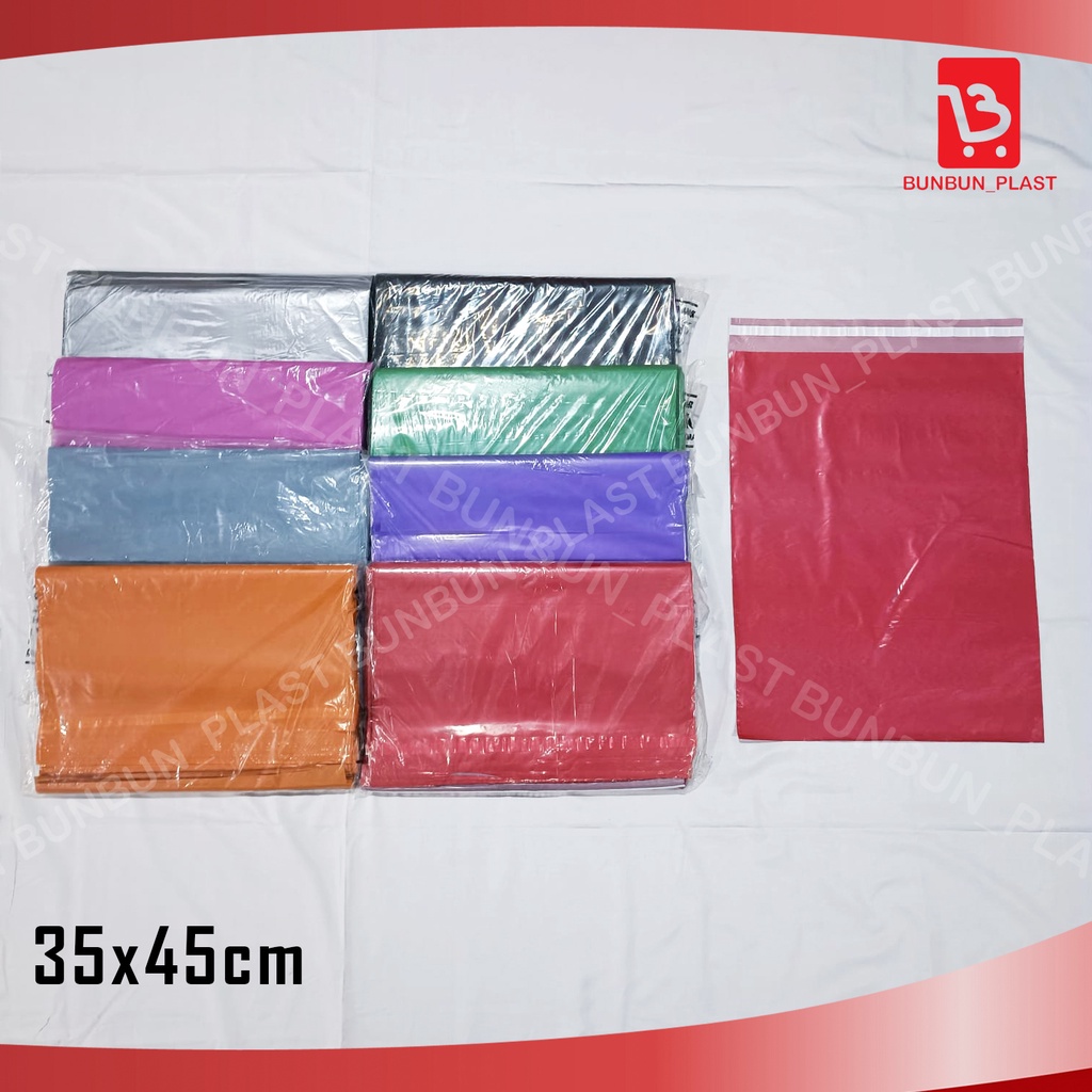 

PLASTIK PACKING PE AMPLOP LEM POLYMEIR 35X45 KING SEVEN pembungkus paket online
