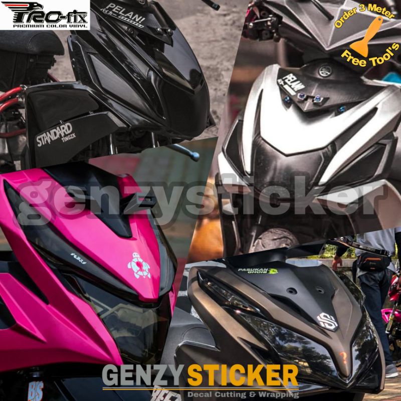 stiker skotlet transparan hitam 80%