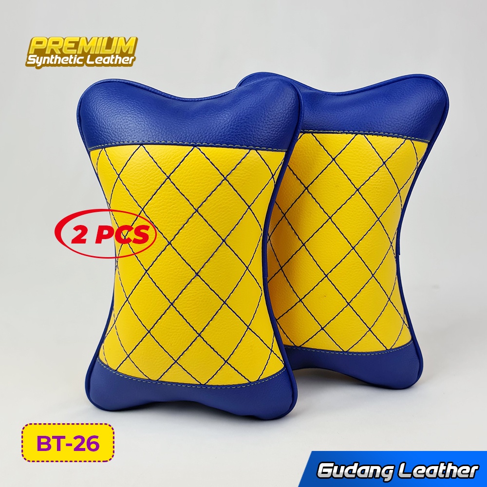 [COD] Bantal Mobil Kulit Waterproof Anti Kumel