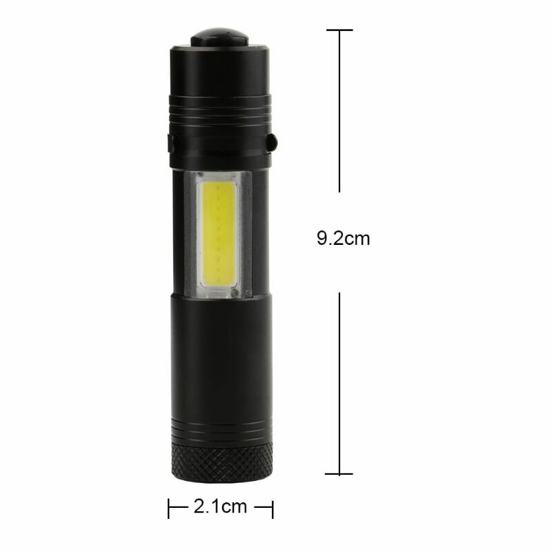 TAFFLED SENTER LED XPE +COB OUTDOOR FLASHLIGHT 800 LUMENS