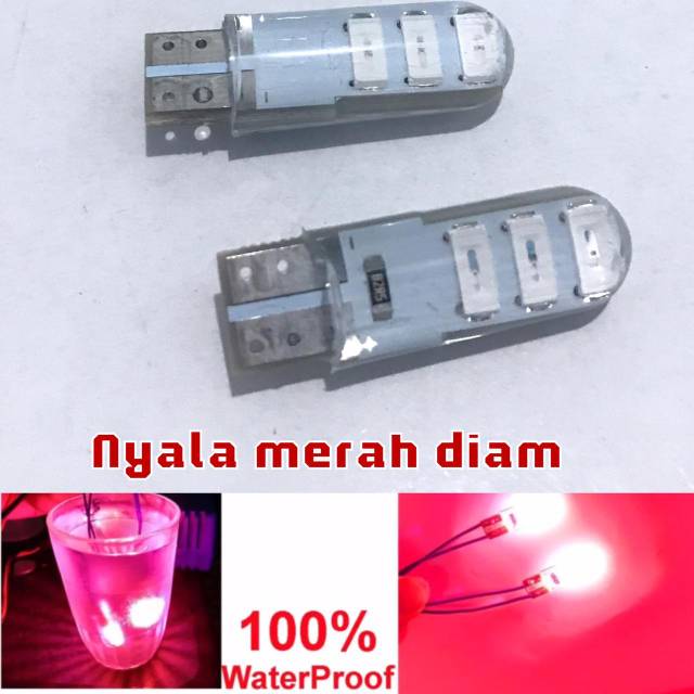 Bohlam sen jelly diam T10 sein lampu senja jelly motor dan mobil