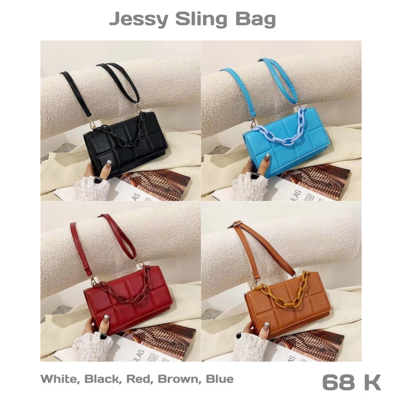 Jessy Sling Bag / Tas fashion korea / Tas import murah / Tas selempang wanita