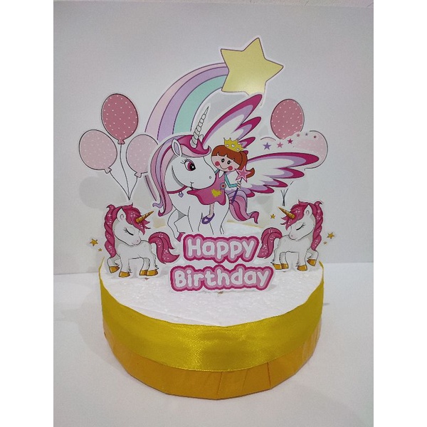 

Unicorn Cake Topper / Unicorn Hiasan Roti