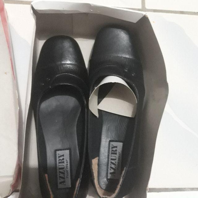 Sepatu Fantofel Wanita Kulit Lt29 Lm Hitam