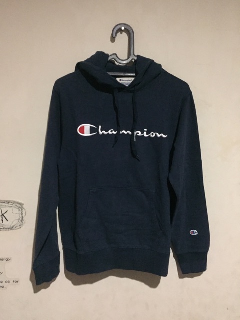 Hoodie Champion Script logo bordir 