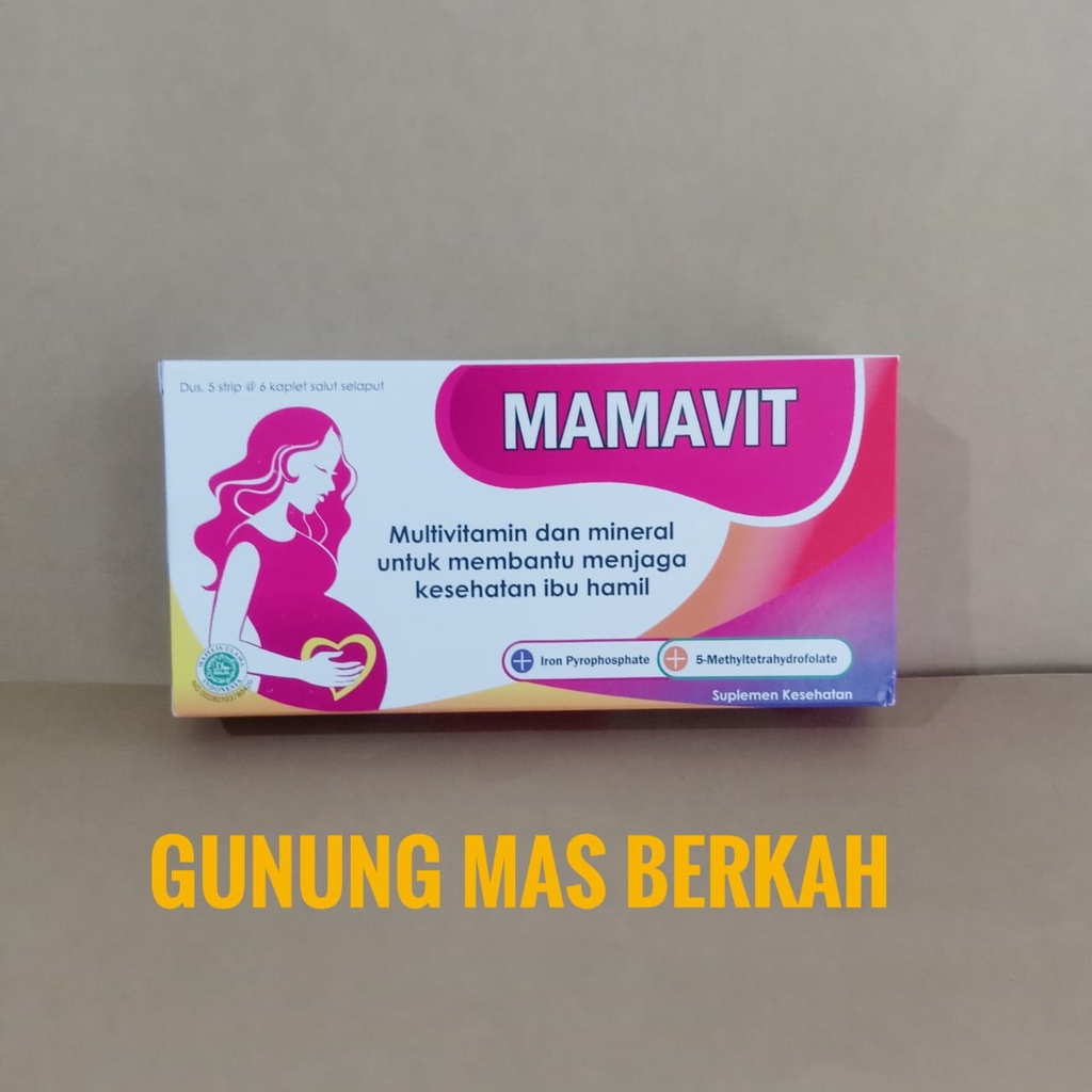 Mamavit MAMAVIT mamafit Kaplet - Suplemen vitamin dan mineral pada wanita selama masa kehamilan dan 