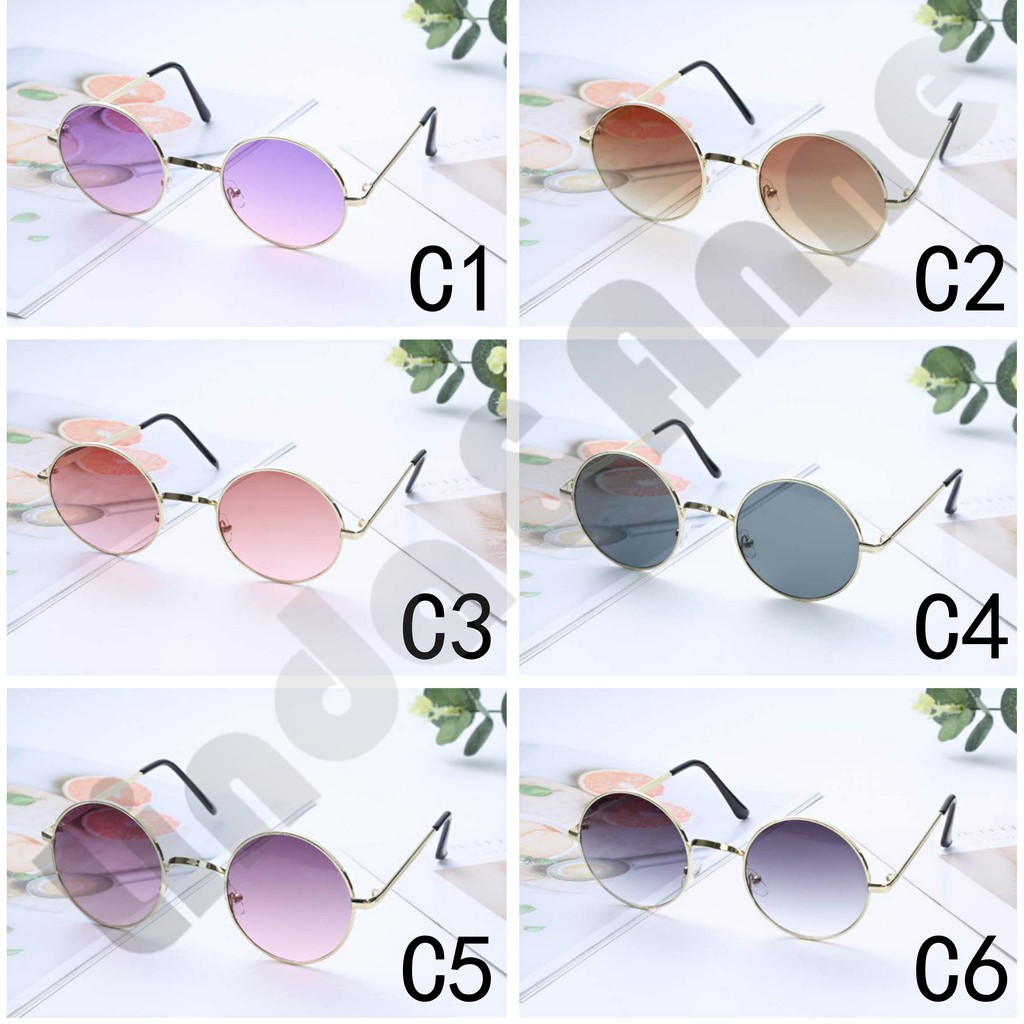 Frame Kacamata Bulat Wanita Dan Pria Varian Warna Fashion Korean Style / Kacamata Unisex Bulat Impor