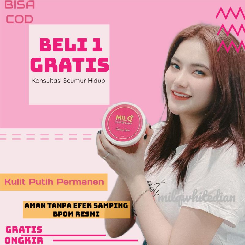 Handbody Pemutih Badan Permanen BPOM Milq White Body Lotion Handbody Pemutih Halal BPOM Dan Permanen