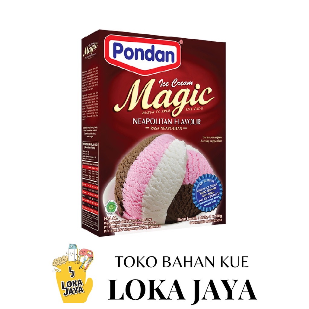 

PONDAN TEPUNG PREMIX ICE CREAM NEAPOLITAN 300 GR