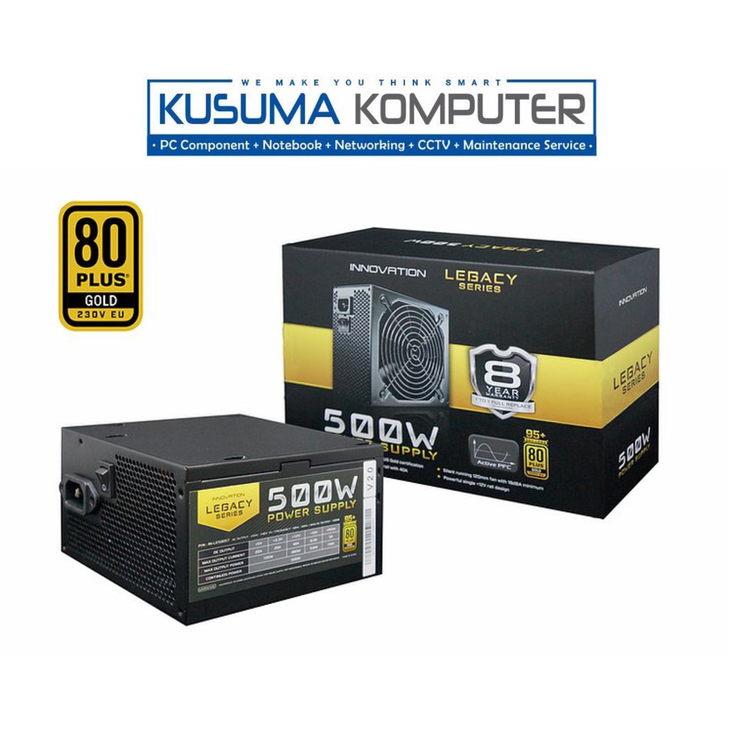 Power Supply Innovation PSU 500W Gold Garansi 8 tahun