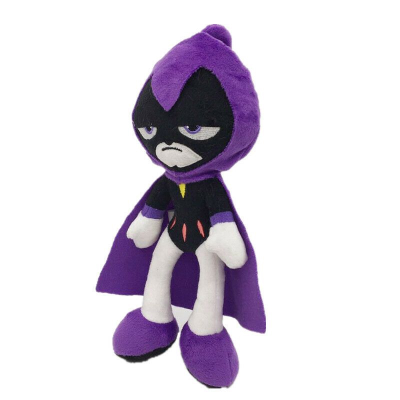 【Ready Stock】25cm Teen Titans Go Robin Cartoon Robin Cyborg Beast Boy Raven Starfire Plush Toy Kids Gifts