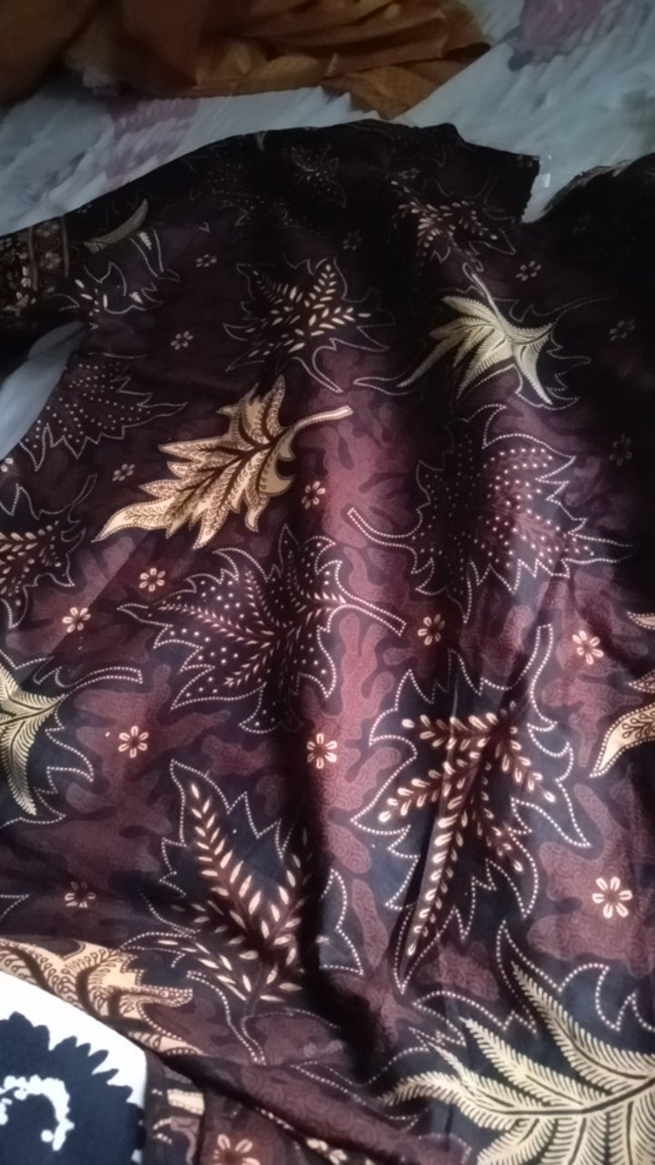 Batik Dolby Dolbi Dobby Doby Tenun Sutra Tulis Katun Atbm Baron Atasan Batik Wanita Sogan Srg308 4.7