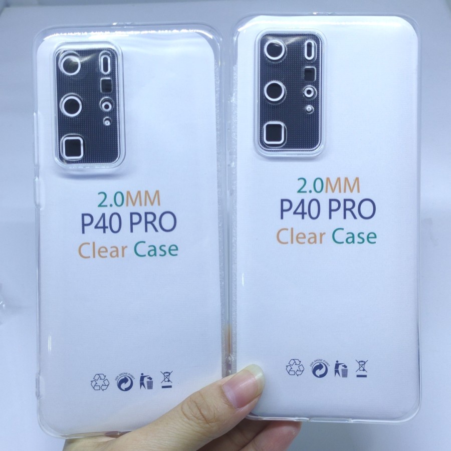 HUAWEI P40 P40 PRO P40 PRO PLUS CASE HD BENING CLEAR 2.00mm SOFTCASE SILIKON KARET CASING TPU COVER PELINDUNG BELAKANG P 40 PRO+ +