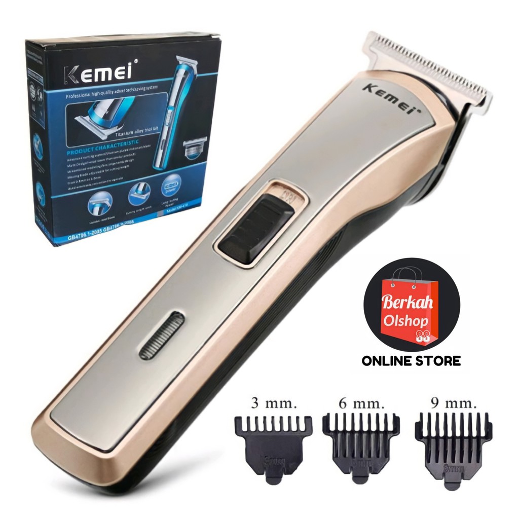 Berkah Oldshop 88 - Kemei Professional Clipper Hair Trimmer KM-418 Alat Cukur Rambut