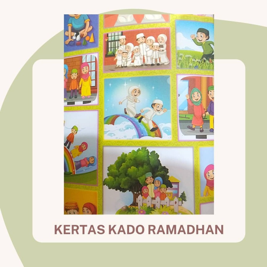 

KERTAS KADO MOTIF RAMADHAN KECIL UK. 63,5X49,5 CM