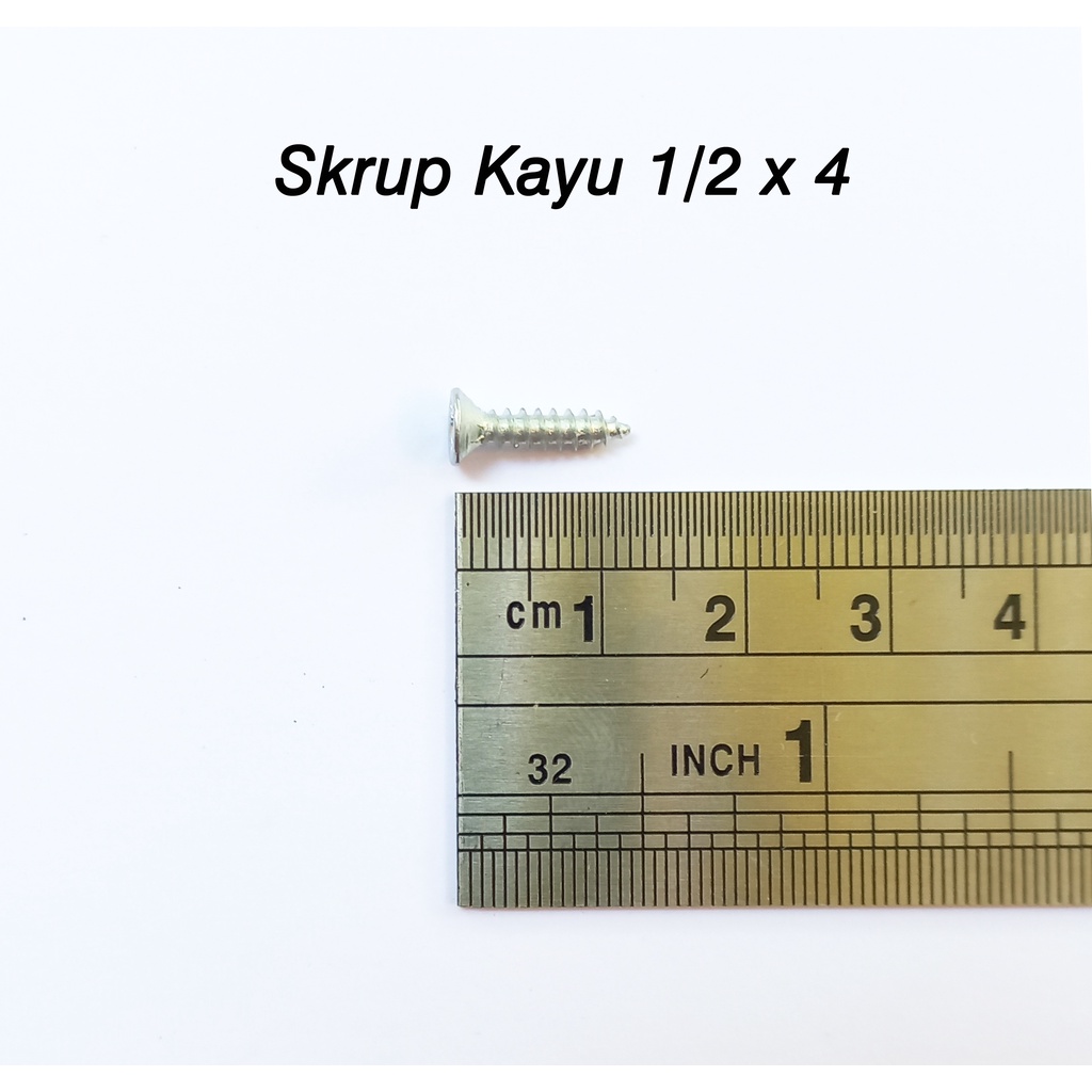 Skrup Kayu 1/2x4 (isi 50 pcs) / Sekrup Kayu Kecil 1 cm