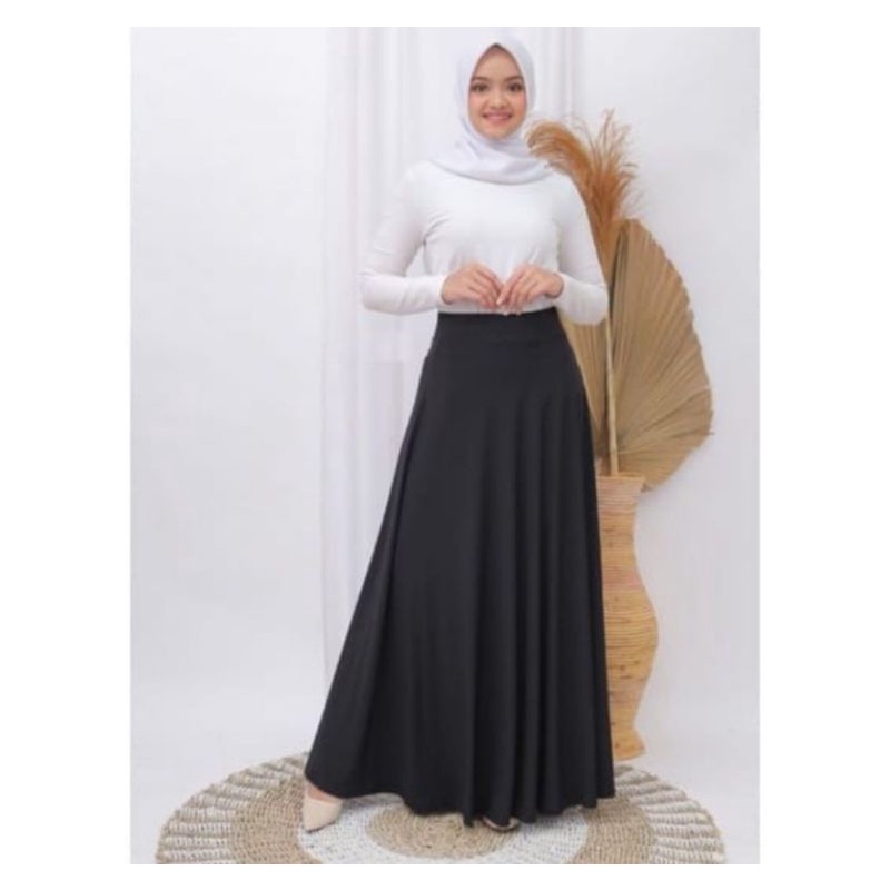 Rok Panjang Wanita Model Payung Lebar