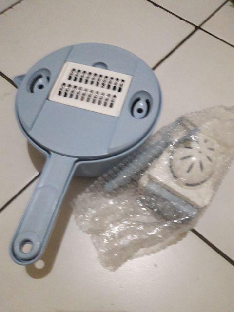 Go - H7001 Set Alat Parutan 12 In 1 / Mandoline Bulat / Alat Pengiris & Pemotong Kentang Sayur