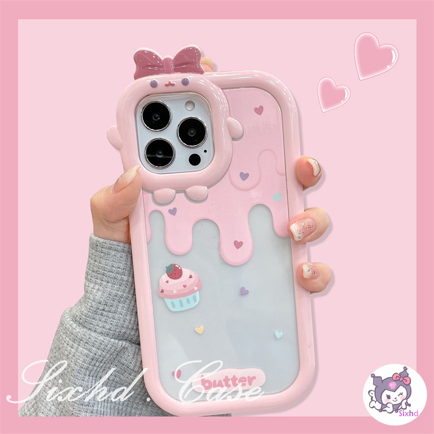 Compatible For iPhone 14 13 12 11 Pro Max SE 2020 X Xr Xs Max 8 7 Plus 3D Small Monster Phone Casing  Ice Cream Candy Phone Case Camera Protector Phone Soft Cover