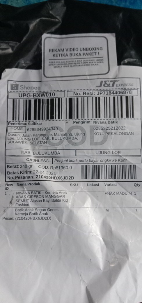 Batik Anak Sogan Genes Kemeja Batik Anak