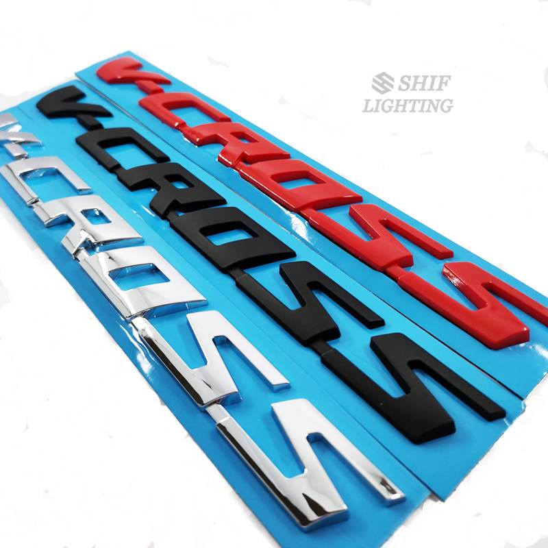 1pc Stiker Emblem V-CROSS Bahan ABS Untuk Bagasi Belakang Mobil ISUZU