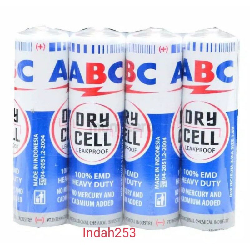 (eceran 4 pcs ) Baterai ABC AA Biru