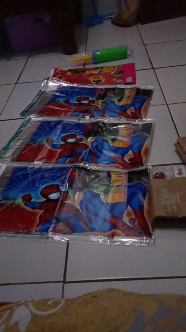 Table Cover / Taplak Meja Karakter Cars Mickey Minion Avenger Spiderman